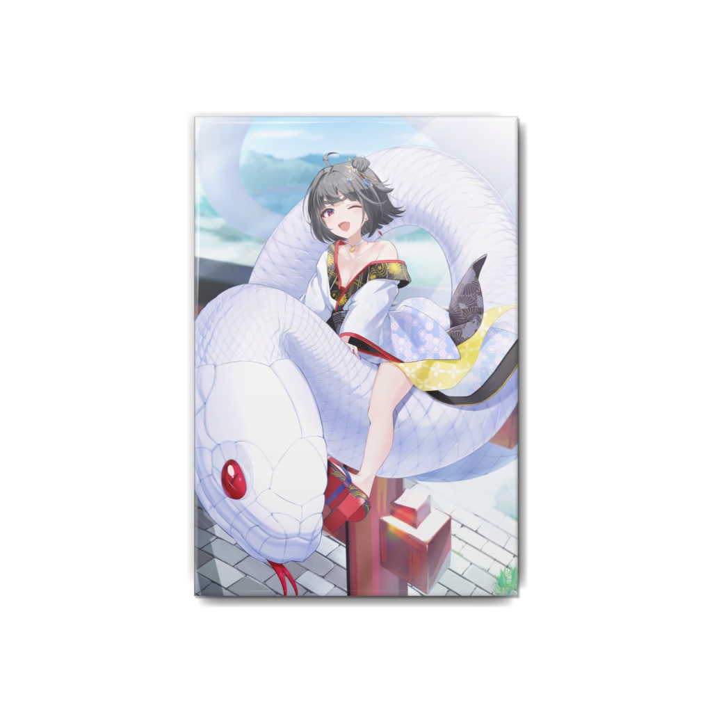 白蛇霙-HakujaMizore- 1stanniversary記念グッズ 缶バッチ