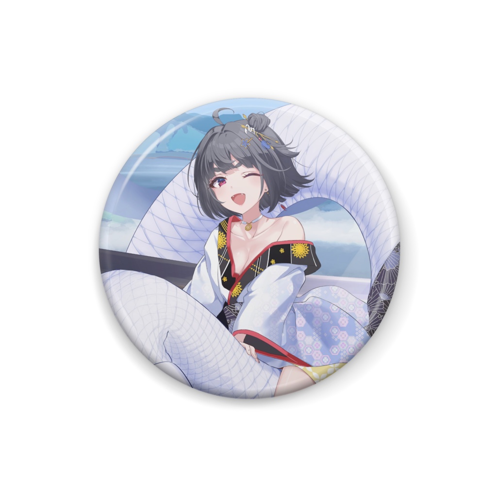 白蛇霙-HakujaMizore- 1stanniversary記念グッズ 缶バッチ霙のみ