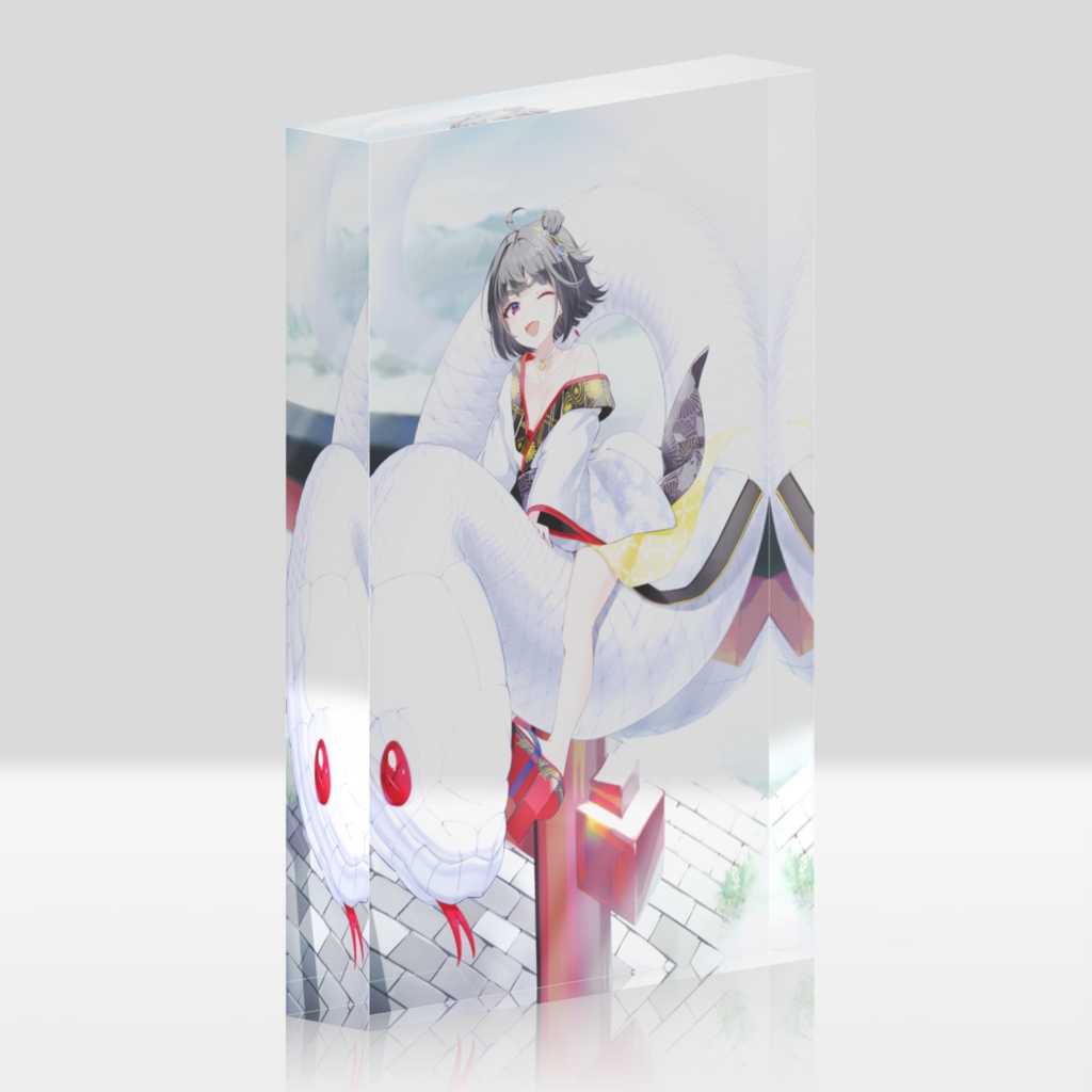 白蛇霙-HakujaMizore- 1stanniversary記念グッズ アクリルブロック