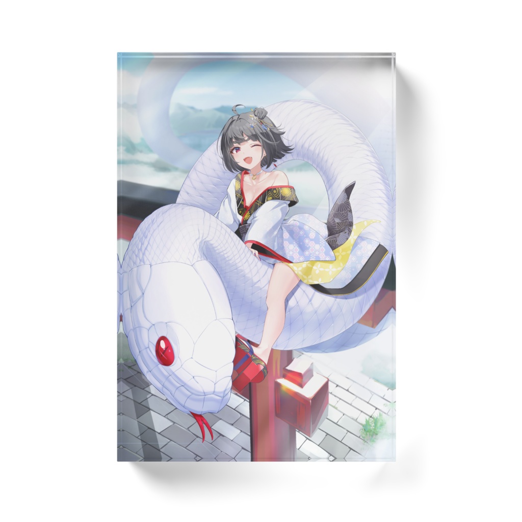 白蛇霙-HakujaMizore- 1stanniversary記念グッズ アクリルブロック
