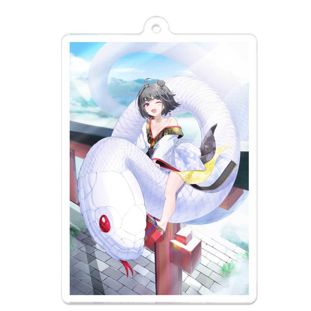 白蛇霙-HakujaMizore-　1stanniversary記念グッズ第2弾　アクリルキーホルダー