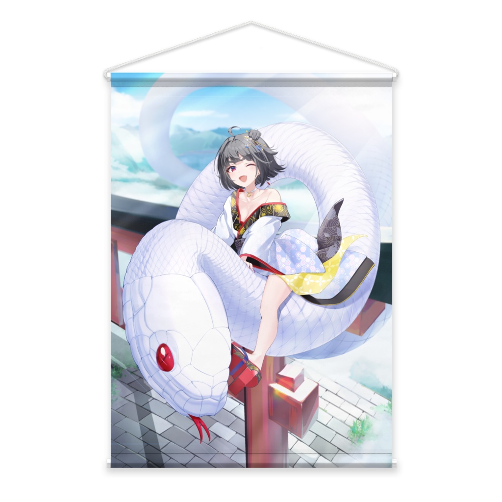 白蛇霙-HakujaMizore- 1stanniversary記念グッズ第2弾 タペストリー