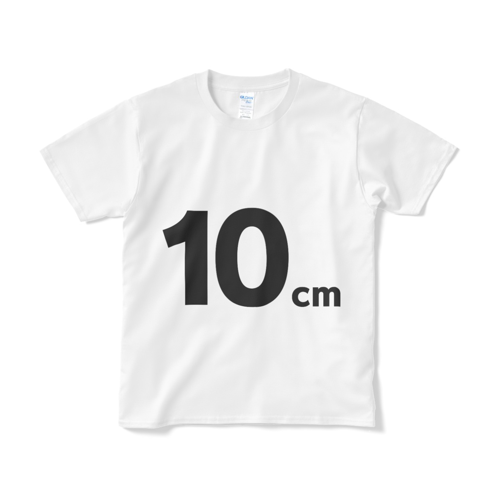10cm(実際の大きさとは異なる場合があります)Tシャツ