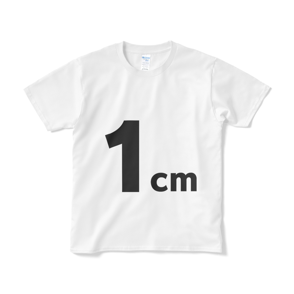 1cm(実際の大きさとは異なる場合があります)Tシャツ