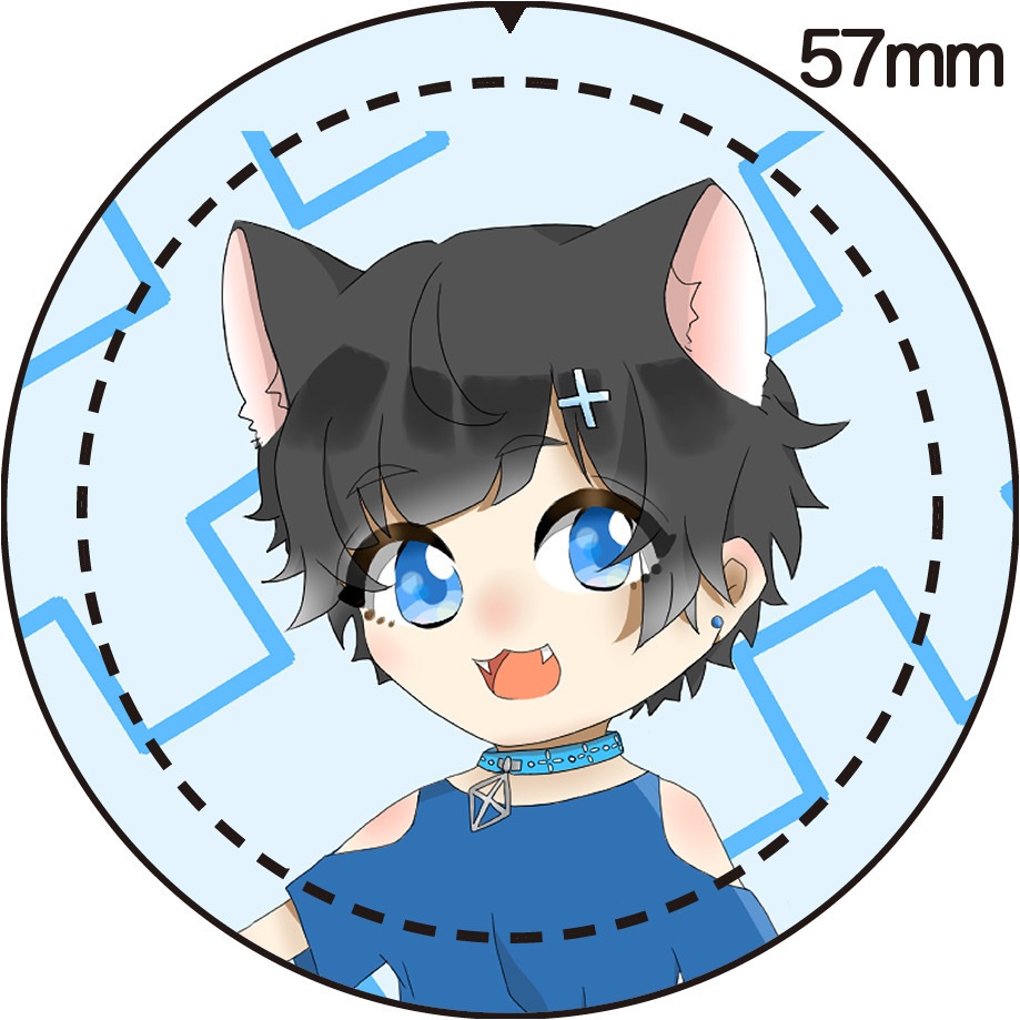 あおゐ。(あおくん) 缶バッジ Ａ