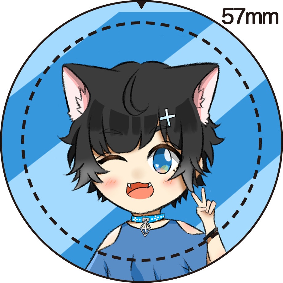 あおゐ。(あおくん) 缶バッジ Ｂ