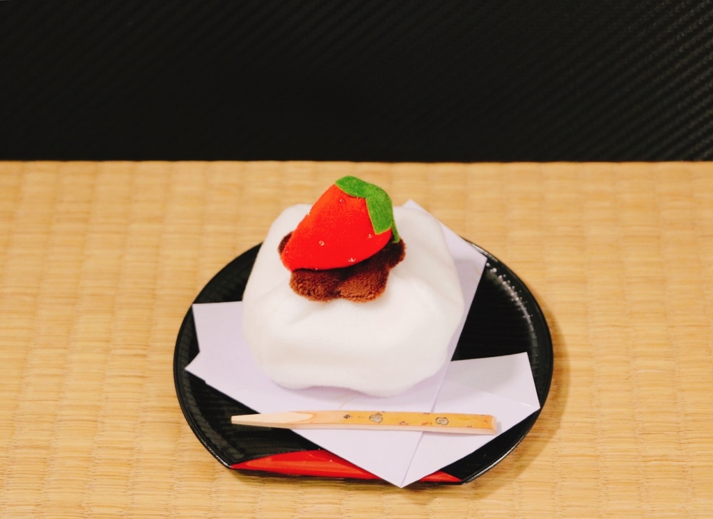 ふっくらいちご大福帽子