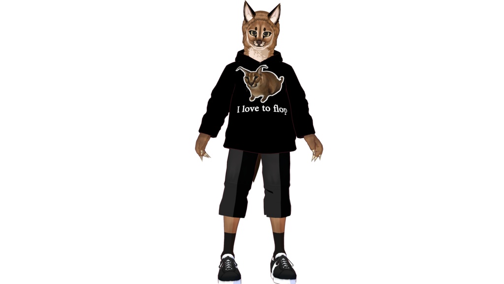 Floppa 3D vtuber (VRM - Vroid File)