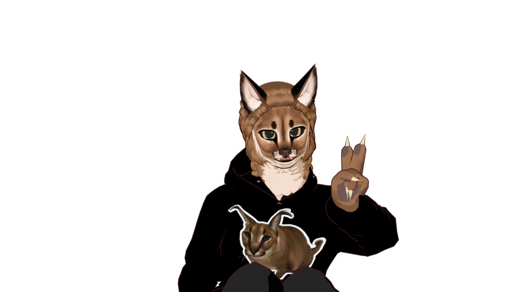 Floppa 3D vtuber (VRM - Vroid File)