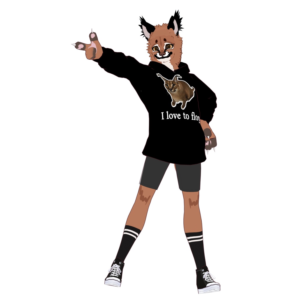 Floppa Vrchat Floppa caracal furry - Barbatus store - BOOTH