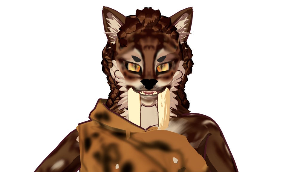 Sabertooth 3D Vtuber (VRM - Vroid File)
