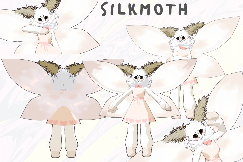 Silkmoth 3D Vtuber (VRM - Vroid File)