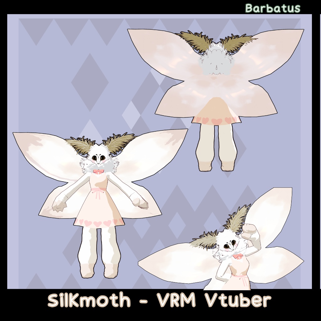 Silkmoth 3D Vtuber (VRM - Vroid File)