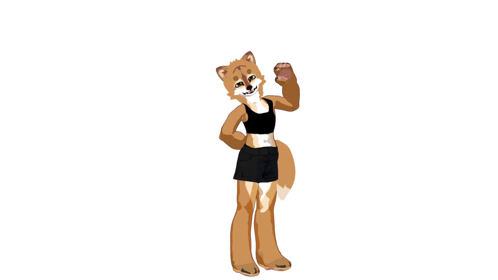 Shiba inu 3D Vtuber (VRM - Vroid File)