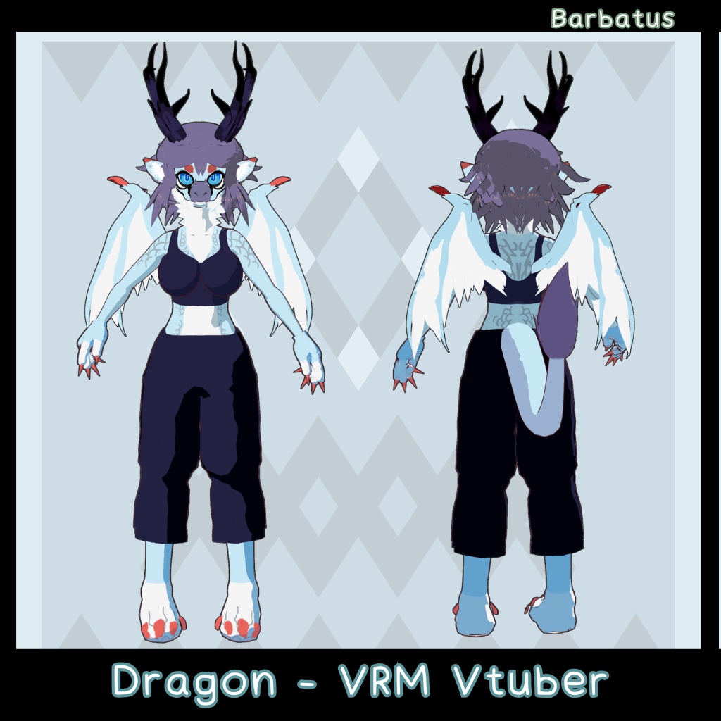 Dragon 3D Vtuber (VRM - Vroid File)