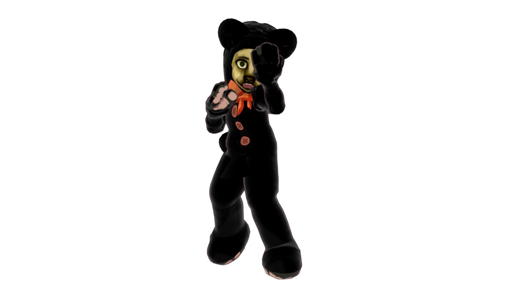 Cursed teddy 3D vtuber (VRM - Vroid File)