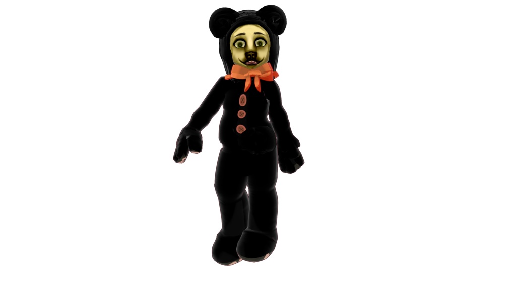 Cursed teddy 3D vtuber (VRM - Vroid File)
