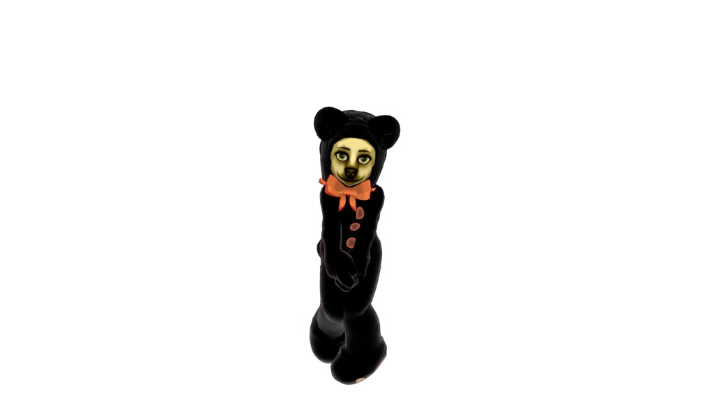 Cursed teddy 3D vtuber (VRM - Vroid File)