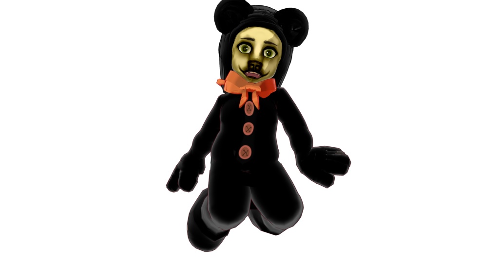 Cursed teddy 3D vtuber (VRM - Vroid File)
