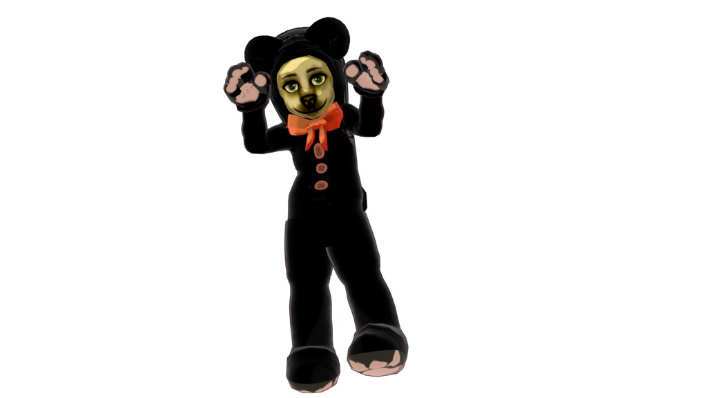 Cursed teddy 3D vtuber (VRM - Vroid File)