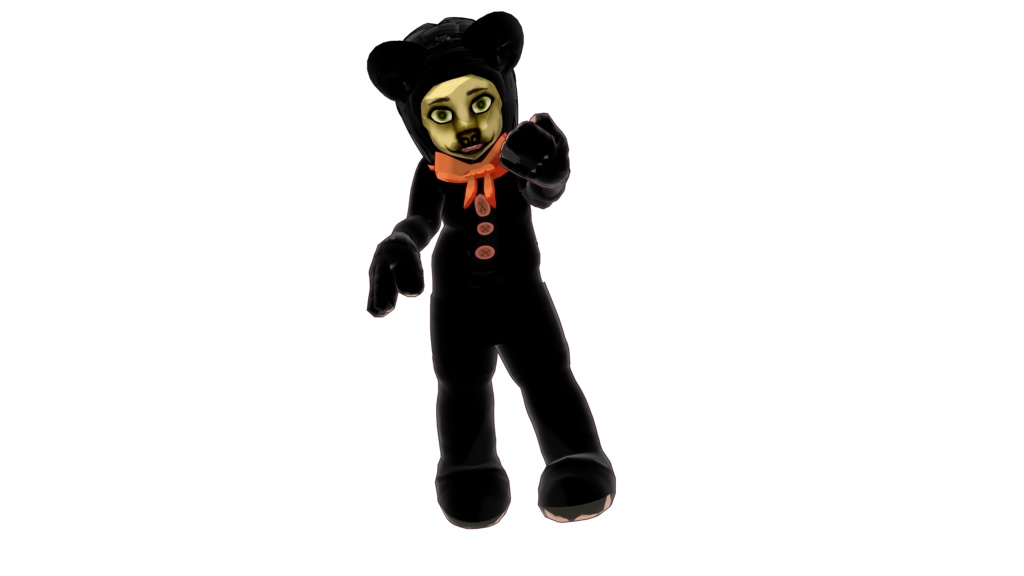 Cursed teddy 3D vtuber (VRM - Vroid File)