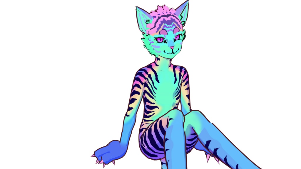 Prisma Furry 3D Vtuber (VRM - Vroid File)