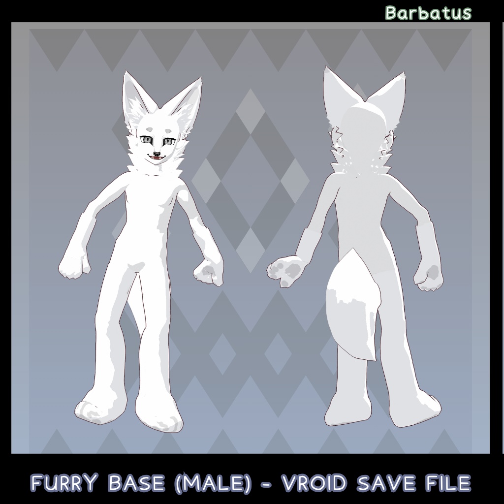 Furry fox Base Male (vroid save file)