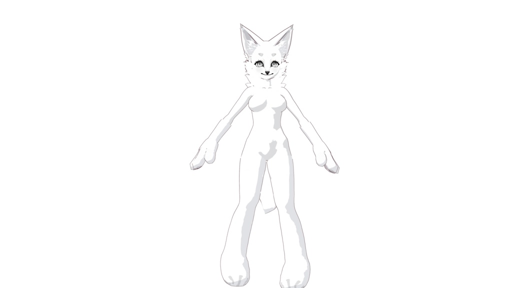 Furry fox Base Female (vroid save file)