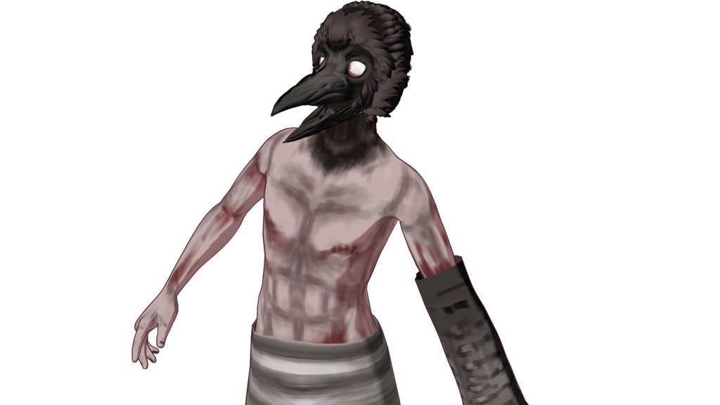 Crow mauler 3D vtuber (VRM) (fear and hunger)