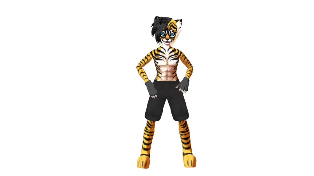 Tiger 3D vtuber (VRM - Vroid File)