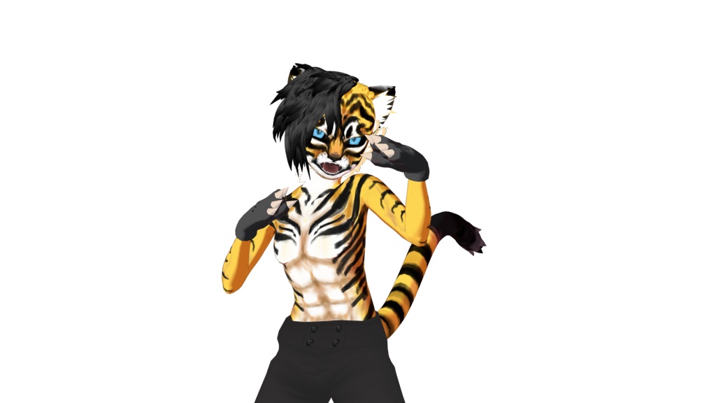 Tiger 3D vtuber (VRM - Vroid File)
