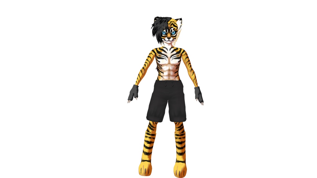 Tiger 3D vtuber (VRM - Vroid File)