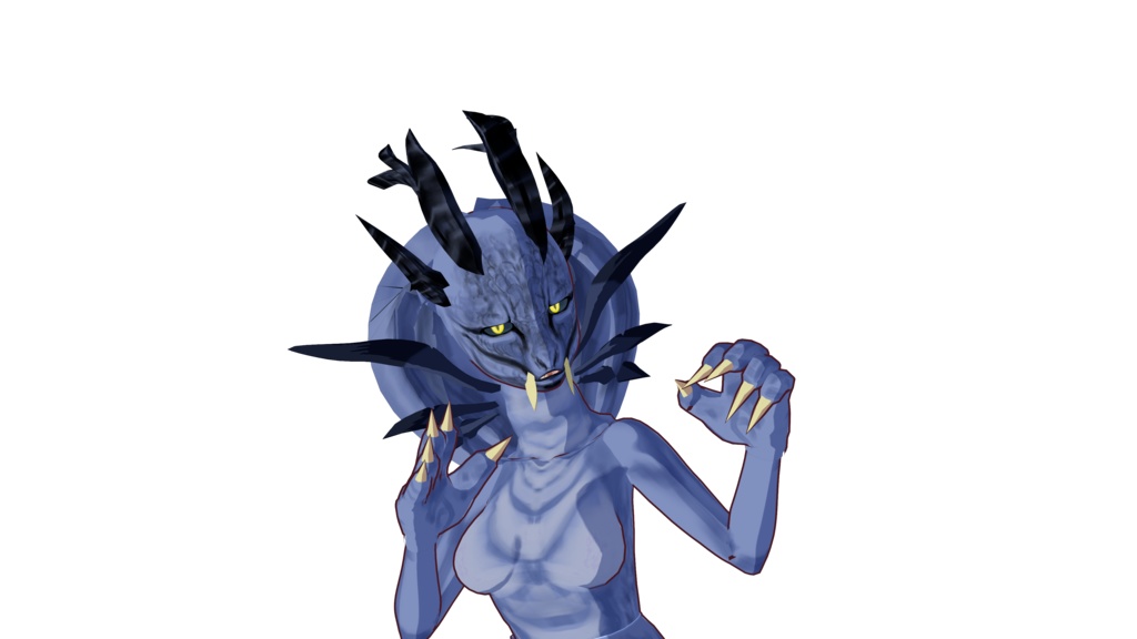 Queen Naga 3D Vtuber (VRM - Vroid File)