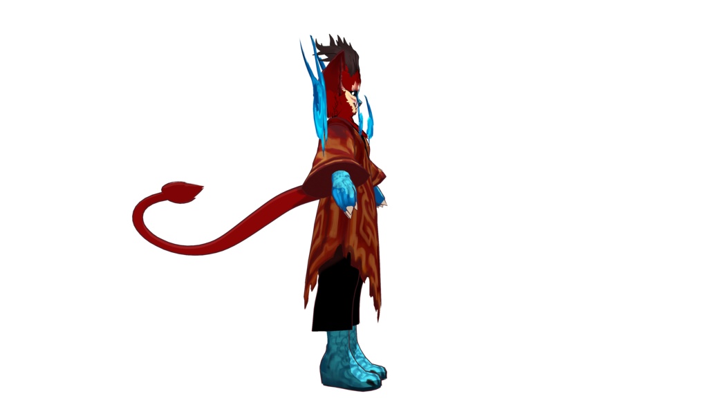 Fox Yokai 3D Vtuber (VRM - Vroid File)