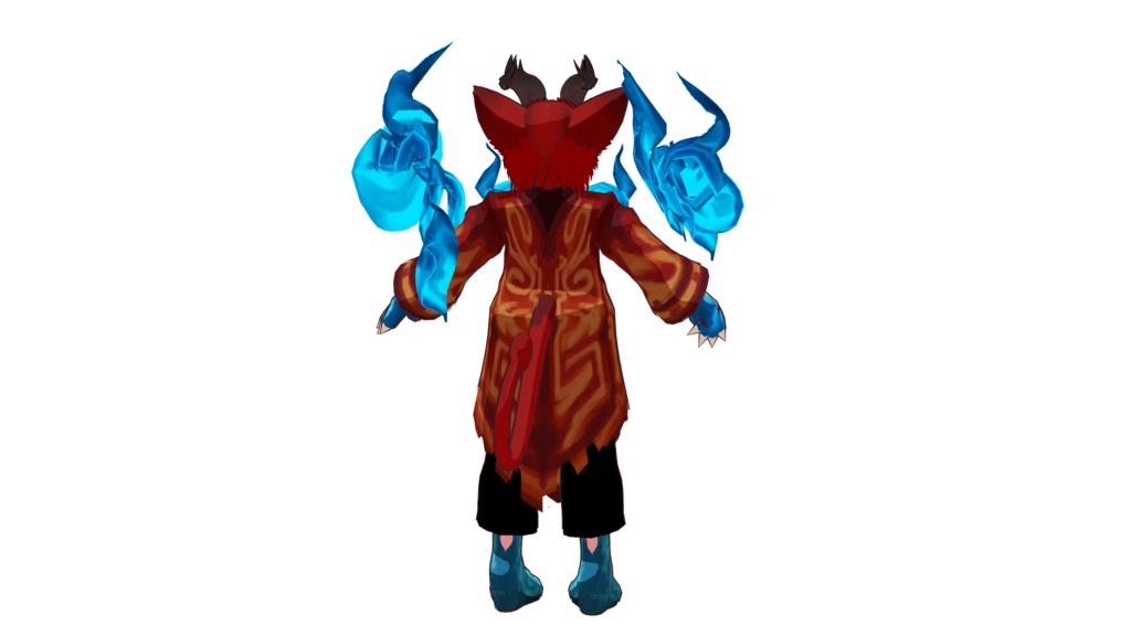 Fox Yokai 3D Vtuber (VRM - Vroid File)