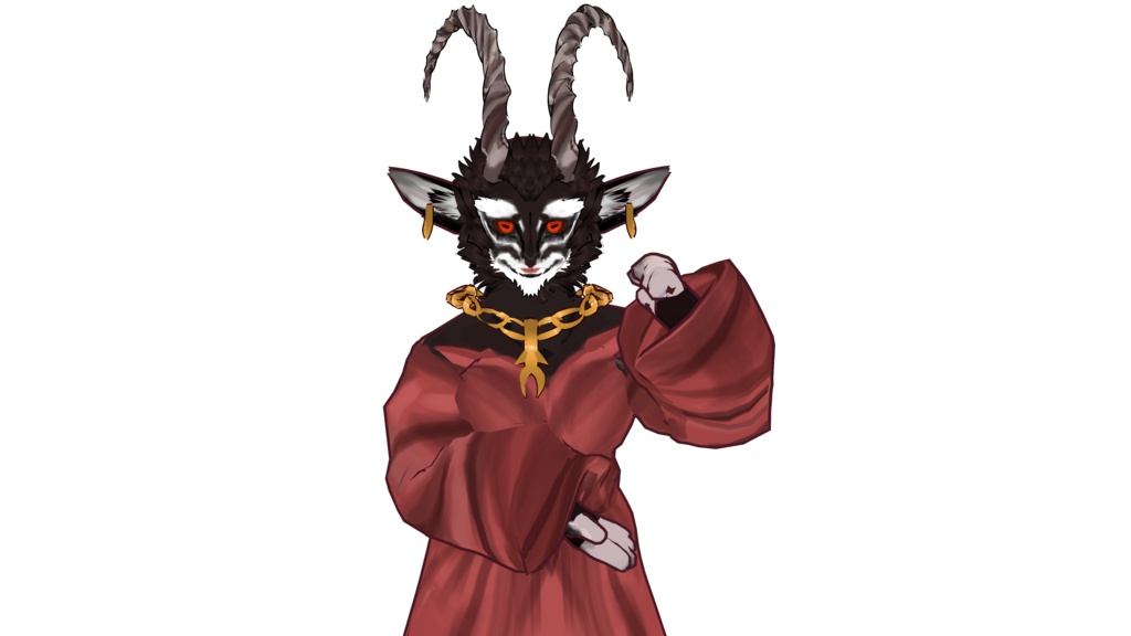 Black Sable Cultist Vtuber (VRM - Vroid File)