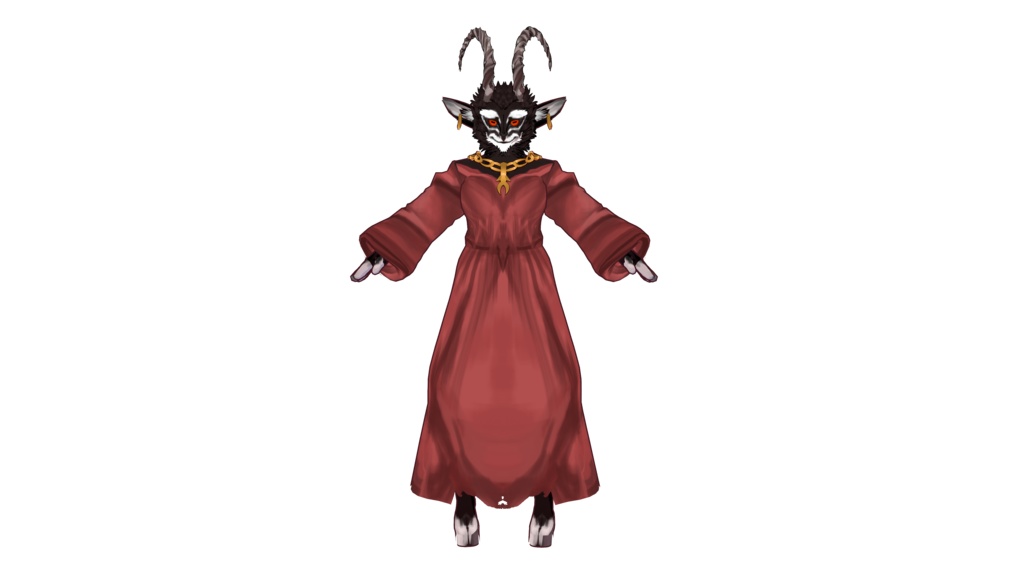 Black Sable Cultist Vtuber (VRM - Vroid File)