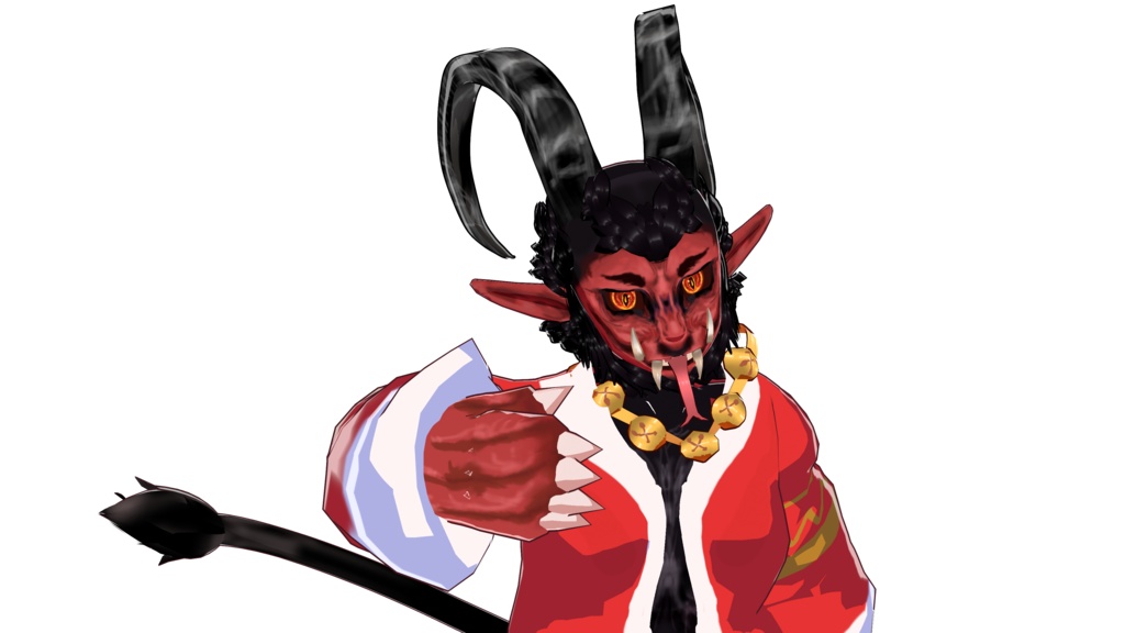 Krampus 3D vtuber (VRM - Vroid File)