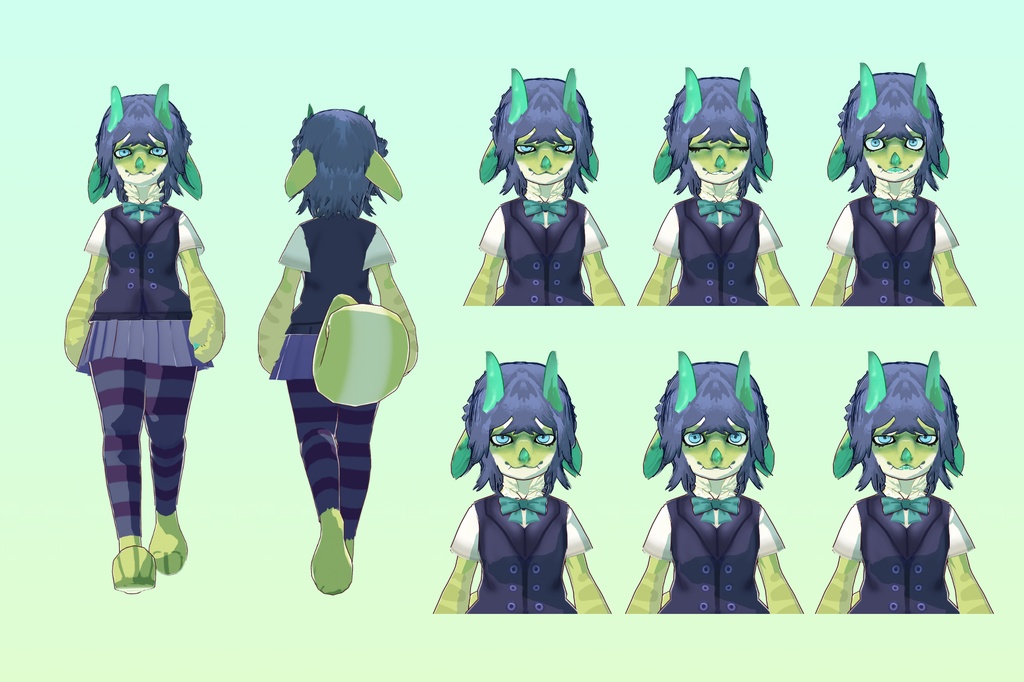 Gumenbel 3D vtuber  (VRM - Vroid File)