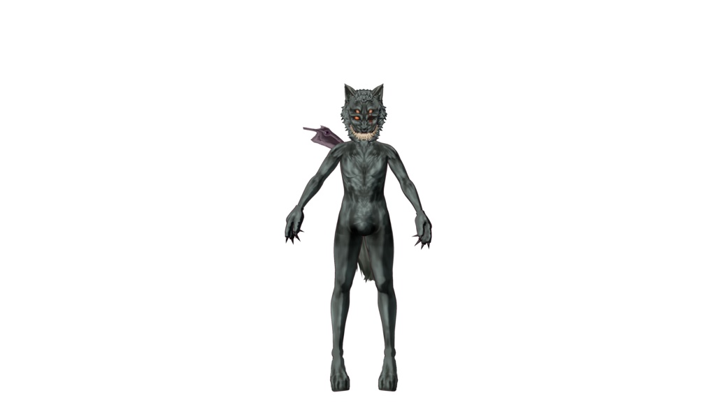 Moonless 3D vtuber (VRM - vroid file) (fear and hunger)