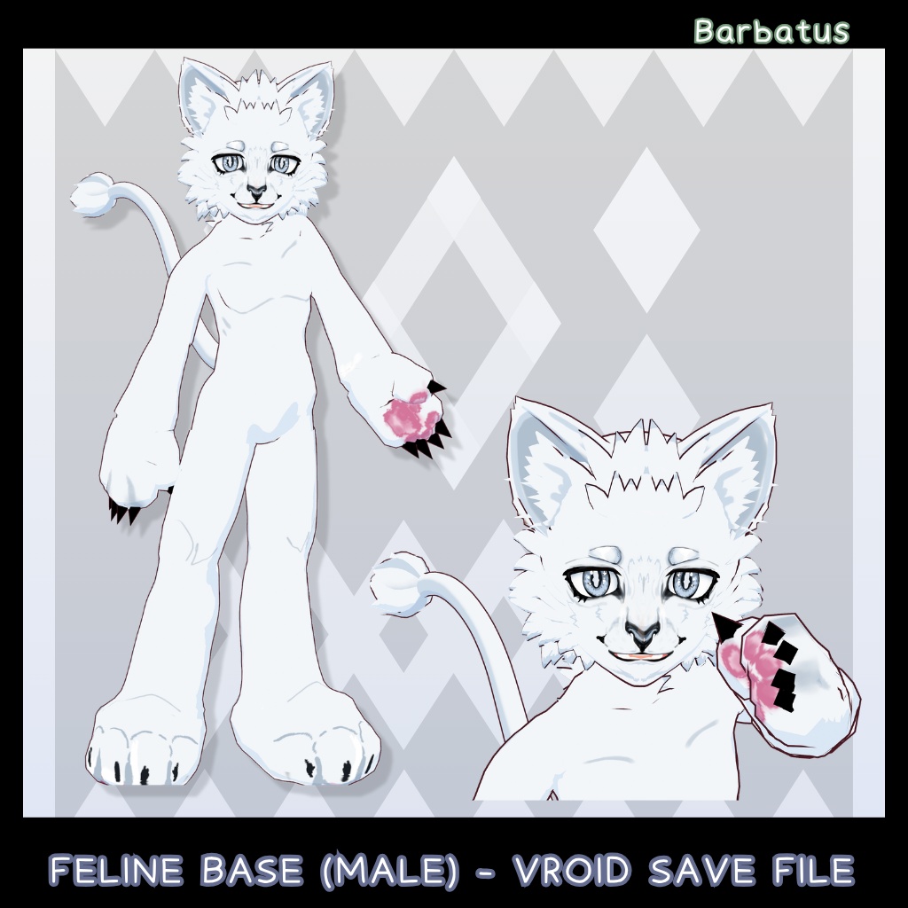 cat Furry Base Male (vroid save file)