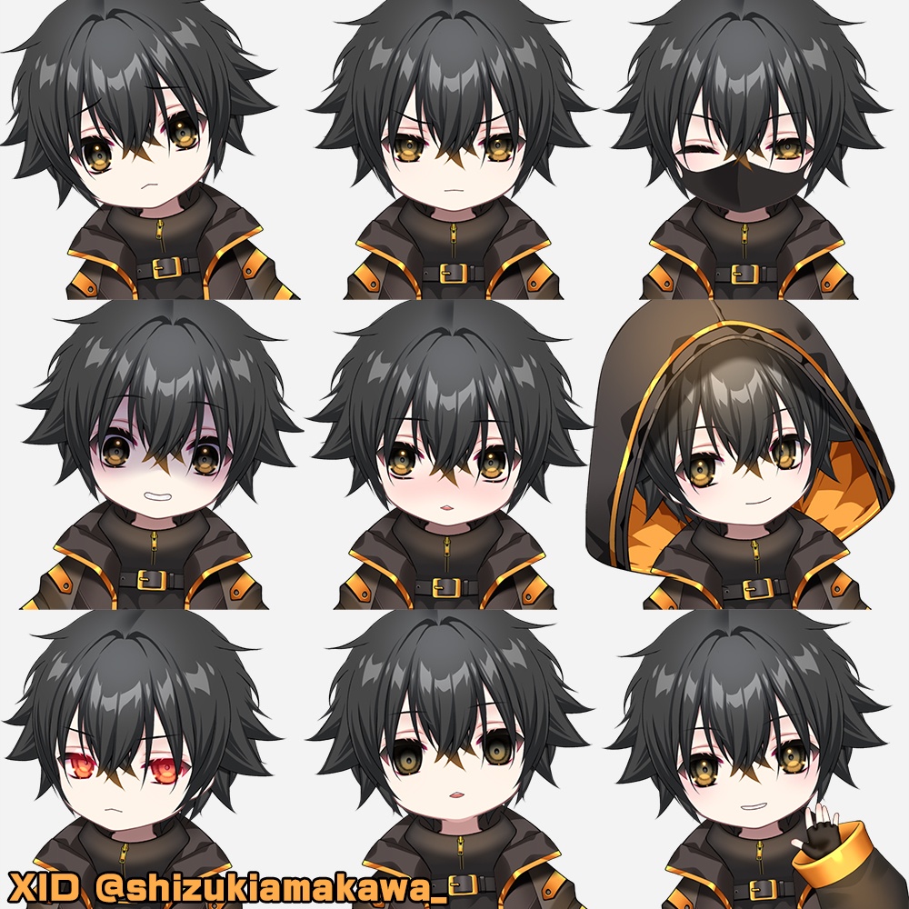 【Live2D Model】販売用ちび/SD男性 2025(全身)SD Male 2025 (Full body)