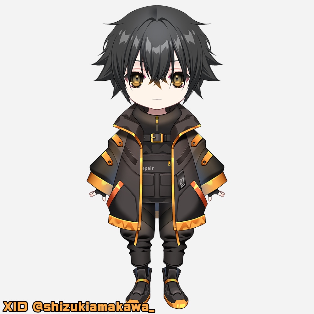 【Live2D Model】販売用ちび/SD男性 2025(全身)SD Male 2025 (Full body)