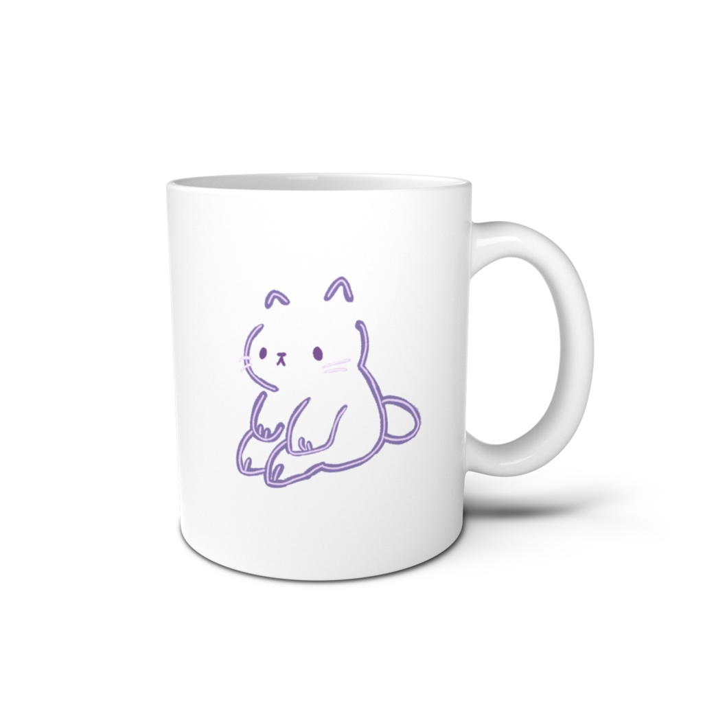 にゃお（パープルネオン）のマグカップ