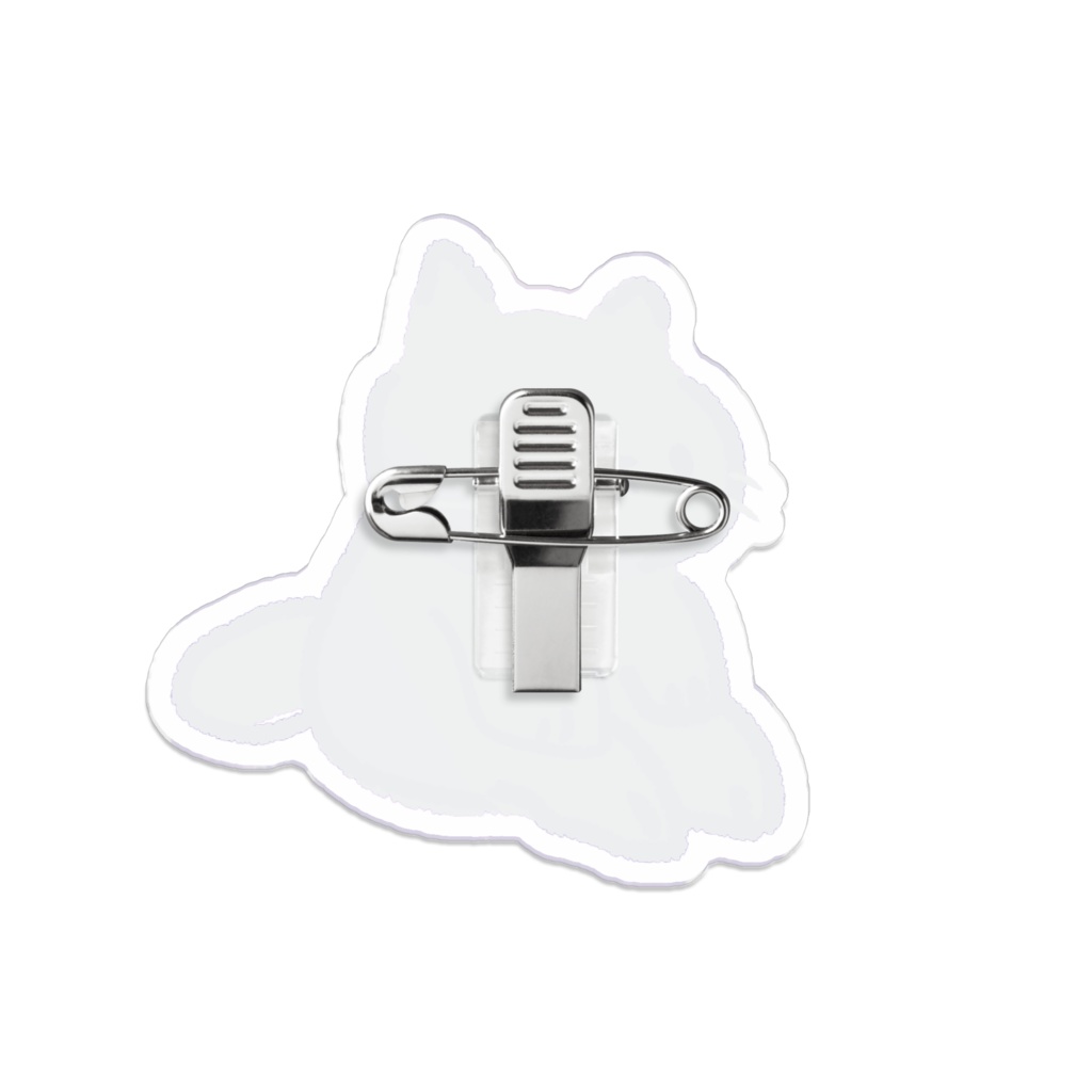 にゃお(パープル)アクリルバッジ