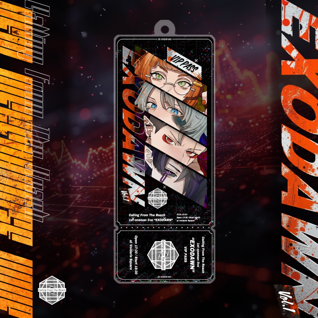 【受注販売】特大チケット風アクキー ”EXODAWN”モデル