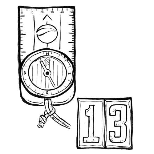 斥候Tシャツ NO.3 NO.13 コンパスWT