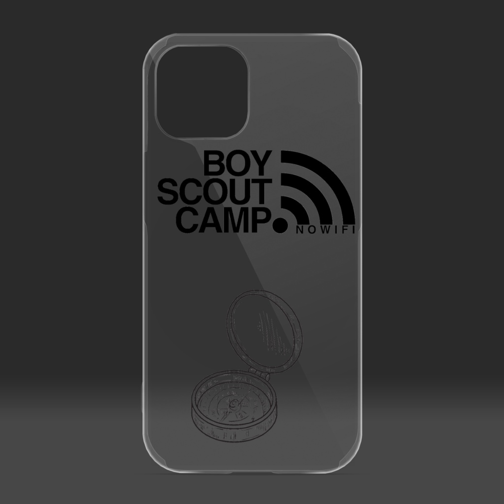 iPhone透明ケース スカウトキャンプ