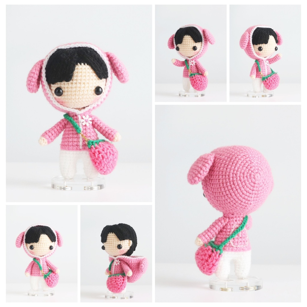 あみあみっこのおもちちゃん けもみみフード付きパーカー着た風なコ