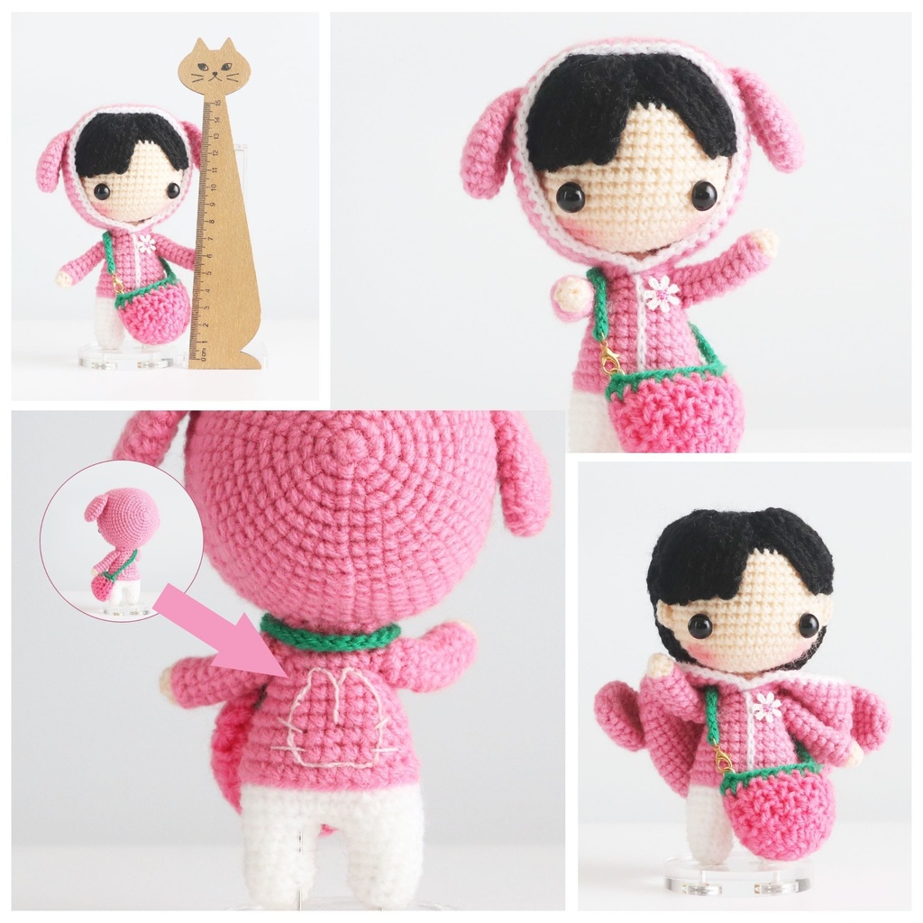 あみあみっこのおもちちゃん けもみみフード付きパーカー着た風なコ